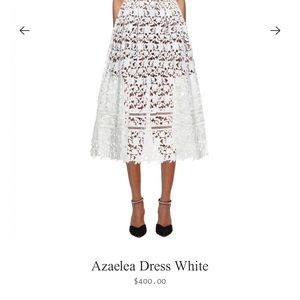 Self -portrait white azalea dress